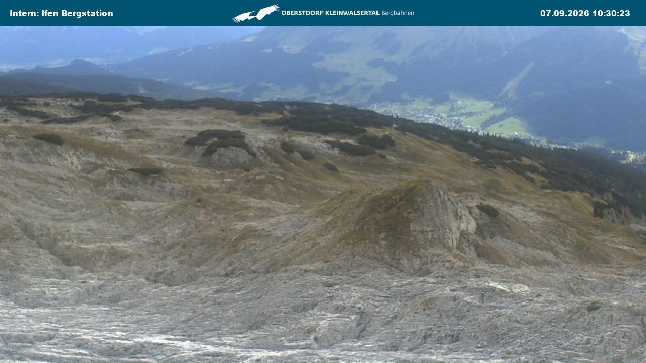 Archiv Foto Webcam Kleinwalsertal Ifenbergbahn - Station Hahnenköpfle
