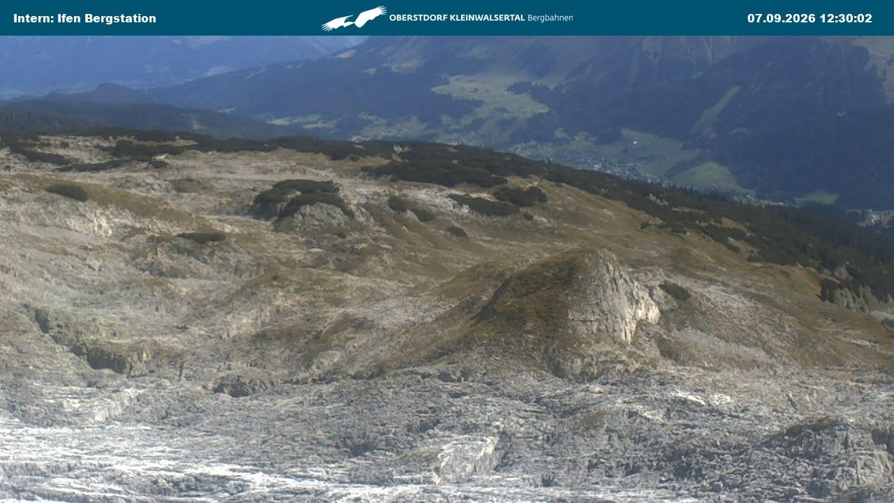 Archiv Foto Webcam Kleinwalsertal Ifenbergbahn - Station Hahnenköpfle