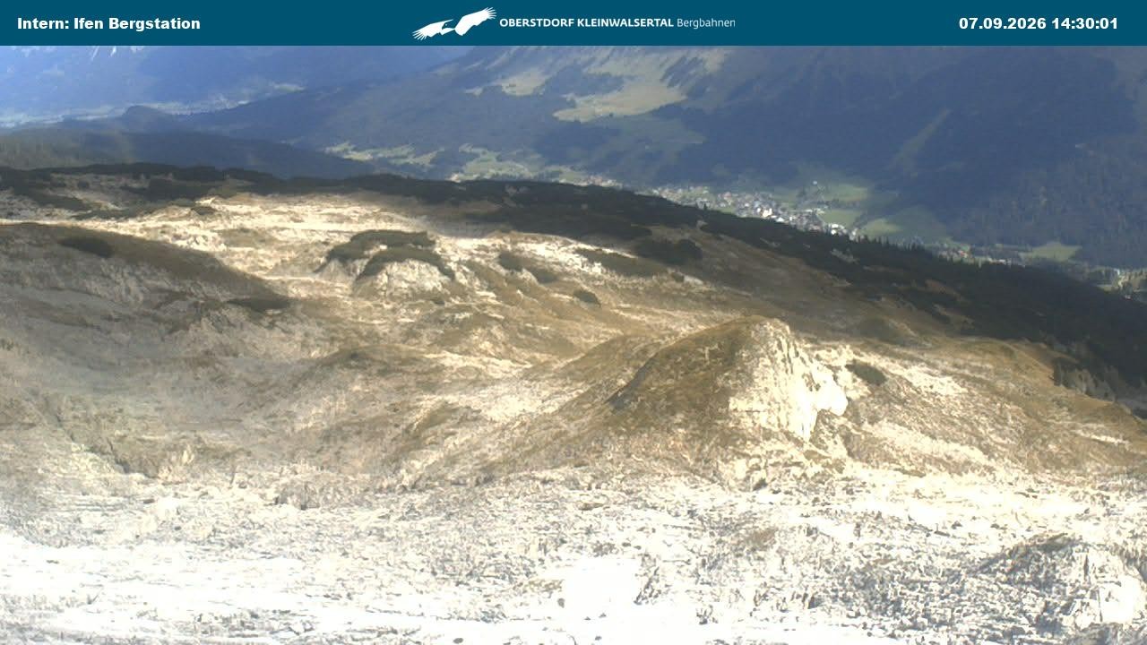Archiv Foto Webcam Kleinwalsertal Ifenbergbahn - Station Hahnenköpfle