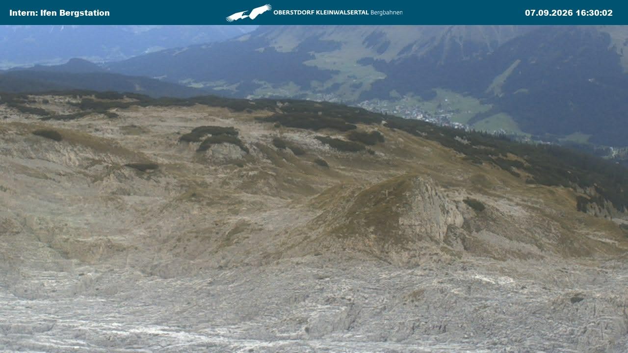 Archiv Foto Webcam Kleinwalsertal Ifenbergbahn - Station Hahnenköpfle