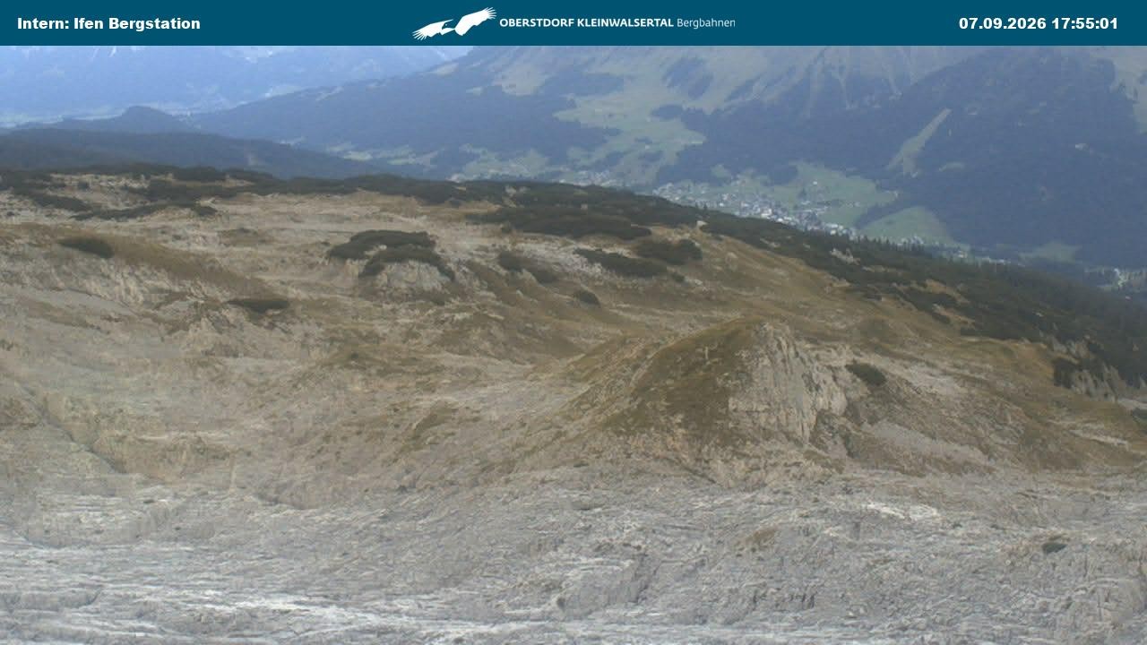 Archiv Foto Webcam Kleinwalsertal Ifenbergbahn - Station Hahnenköpfle
