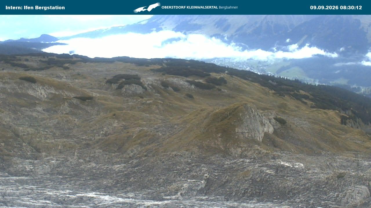 Archiv Foto Webcam Kleinwalsertal Ifenbergbahn - Station Hahnenköpfle