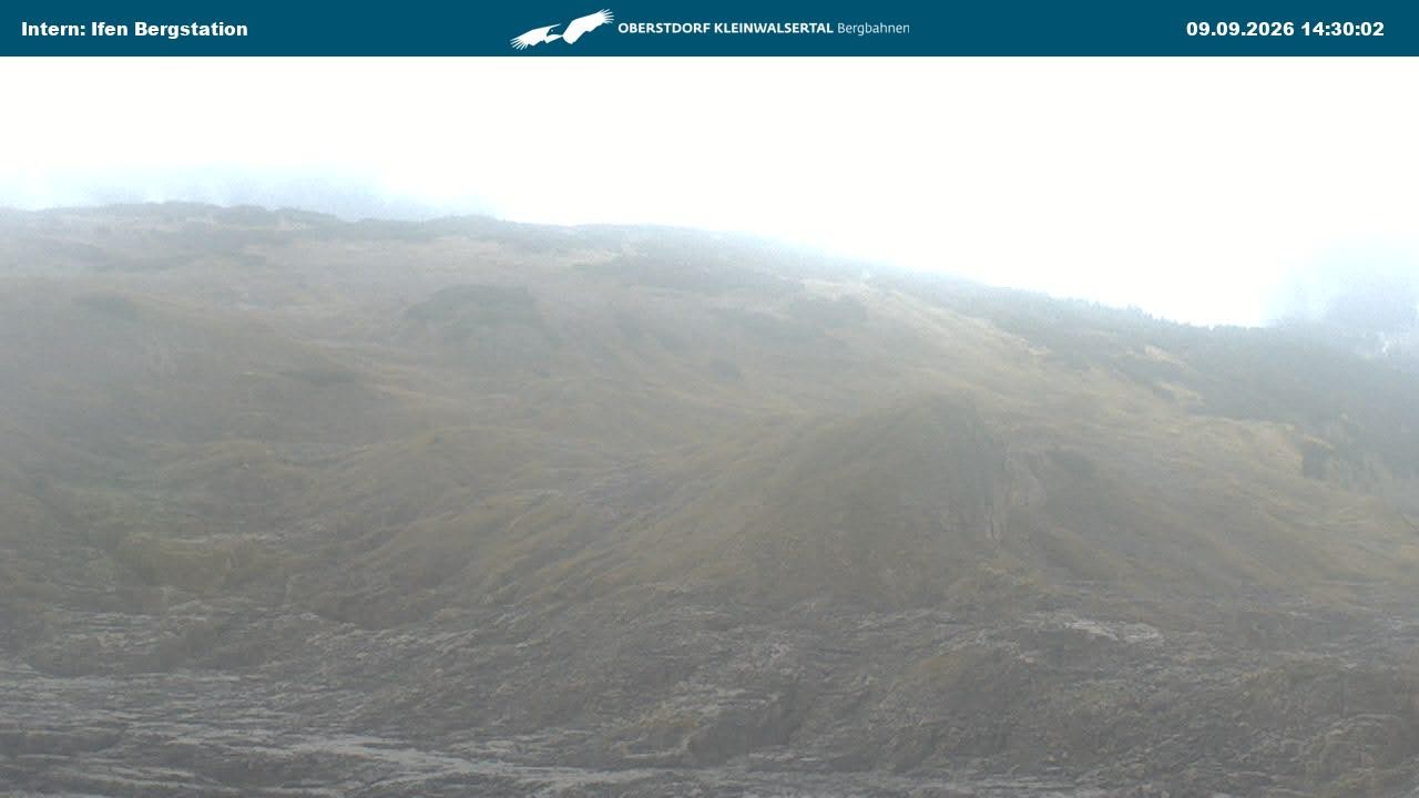 Archiv Foto Webcam Kleinwalsertal Ifenbergbahn - Station Hahnenköpfle