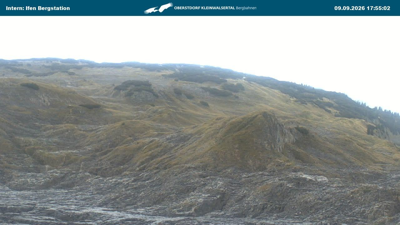 Archiv Foto Webcam Kleinwalsertal Ifenbergbahn - Station Hahnenköpfle