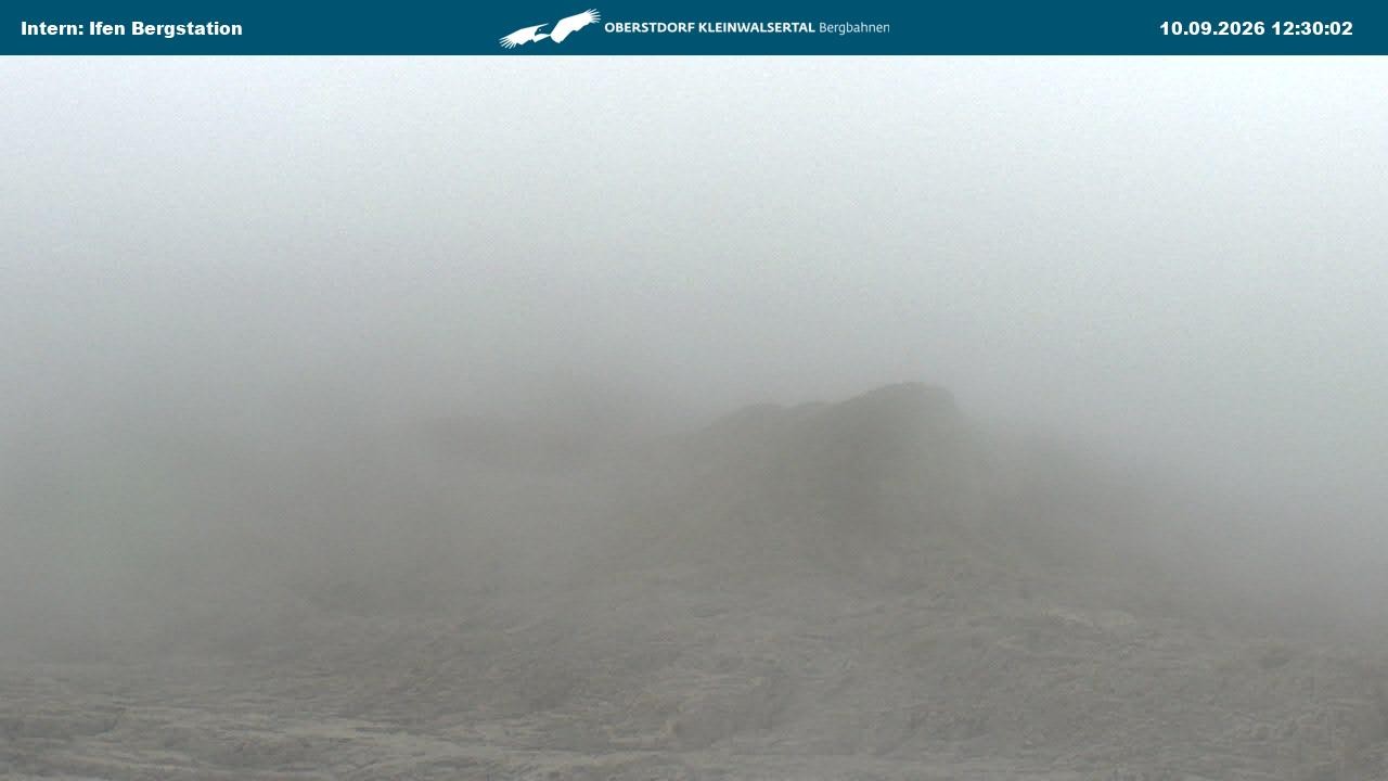 Archiv Foto Webcam Kleinwalsertal Ifenbergbahn - Station Hahnenköpfle