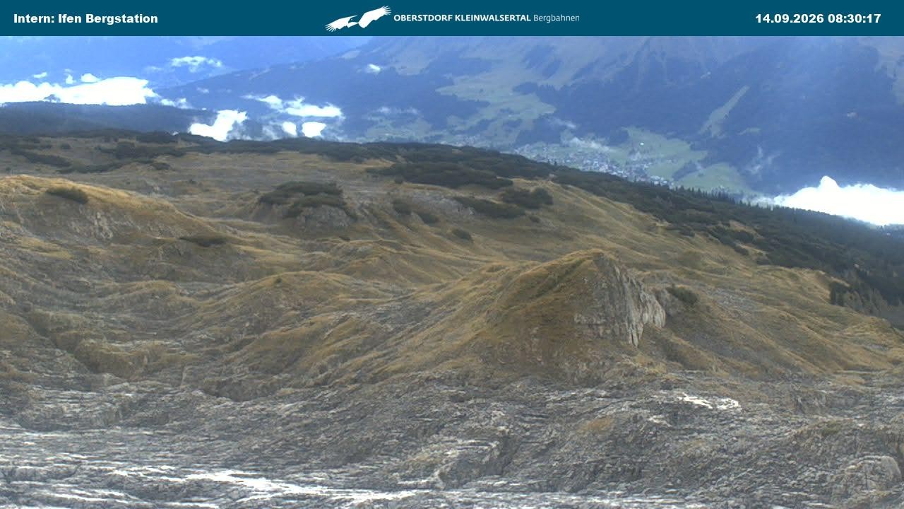 Archiv Foto Webcam Kleinwalsertal Ifenbergbahn - Station Hahnenköpfle