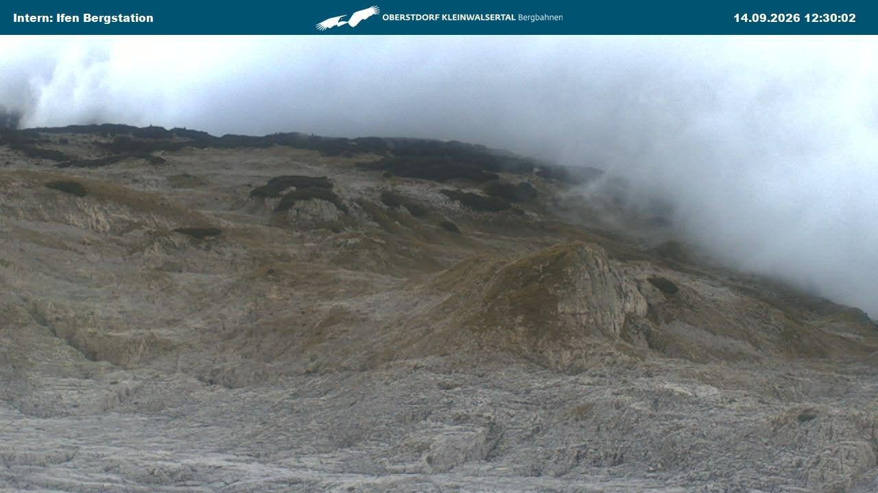 Archiv Foto Webcam Kleinwalsertal Ifenbergbahn - Station Hahnenköpfle
