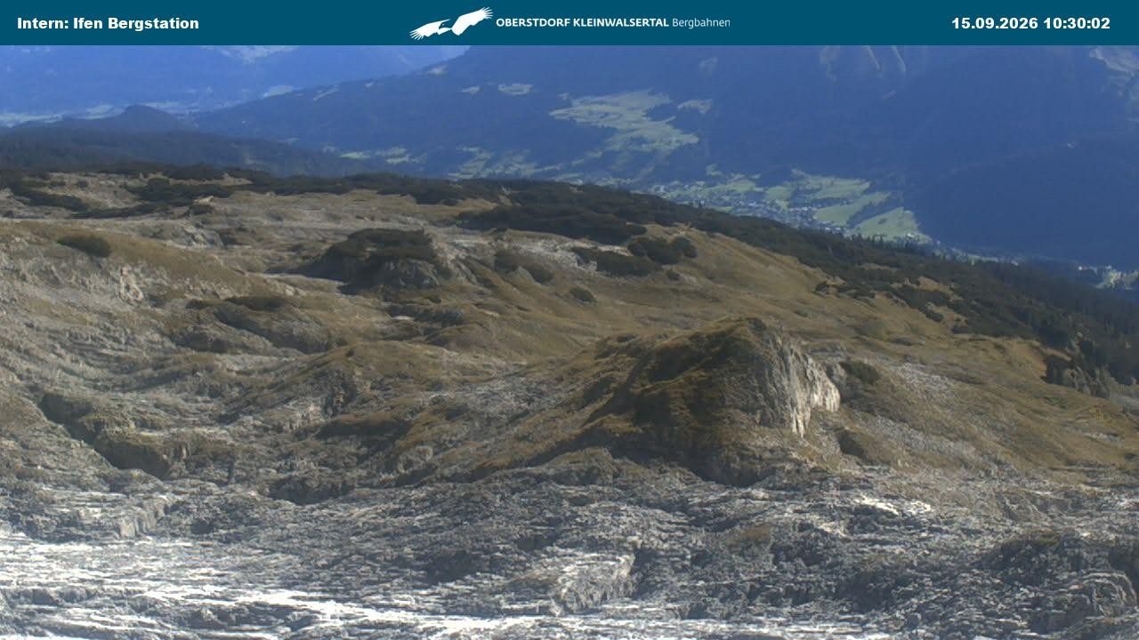 Archiv Foto Webcam Kleinwalsertal Ifenbergbahn - Station Hahnenköpfle