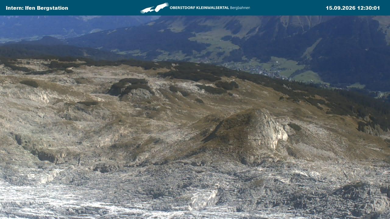 Archiv Foto Webcam Kleinwalsertal Ifenbergbahn - Station Hahnenköpfle