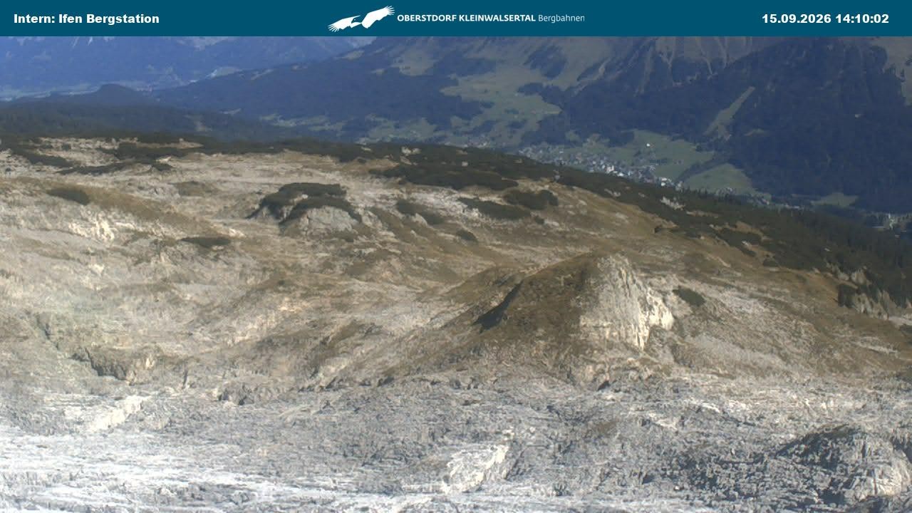 Archiv Foto Webcam Kleinwalsertal Ifenbergbahn - Station Hahnenköpfle