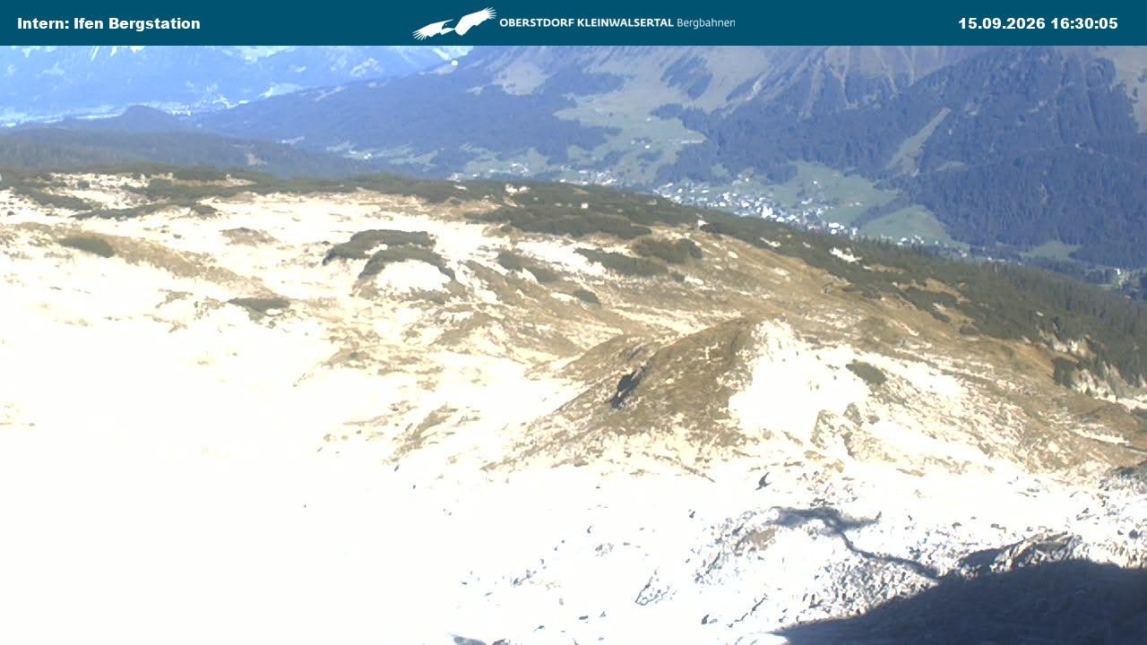 Archived image Webcam Top Station Hahnenköpfle - Ifenbergbahn