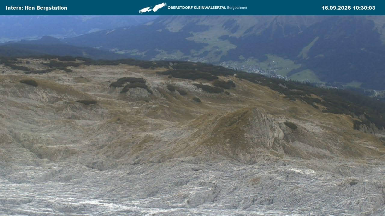 Archiv Foto Webcam Kleinwalsertal Ifenbergbahn - Station Hahnenköpfle