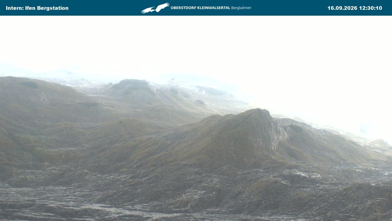 Archiv Foto Webcam Kleinwalsertal Ifenbergbahn - Station Hahnenköpfle