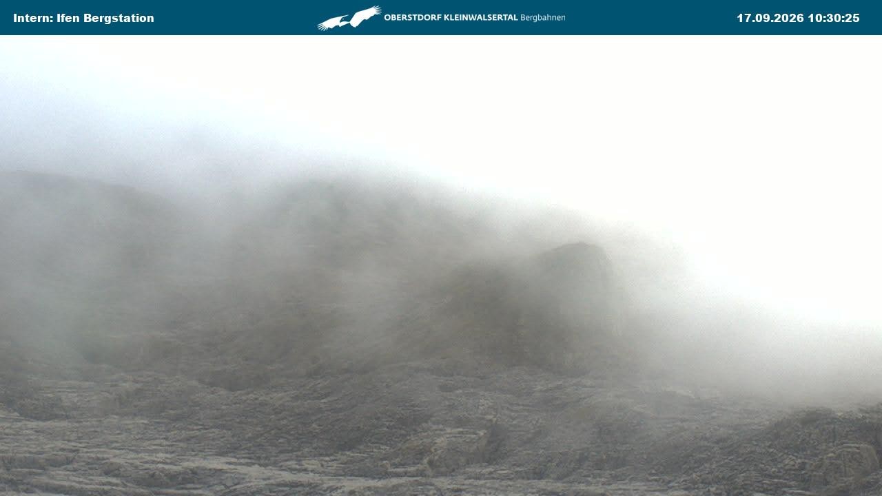 Archiv Foto Webcam Kleinwalsertal Ifenbergbahn - Station Hahnenköpfle
