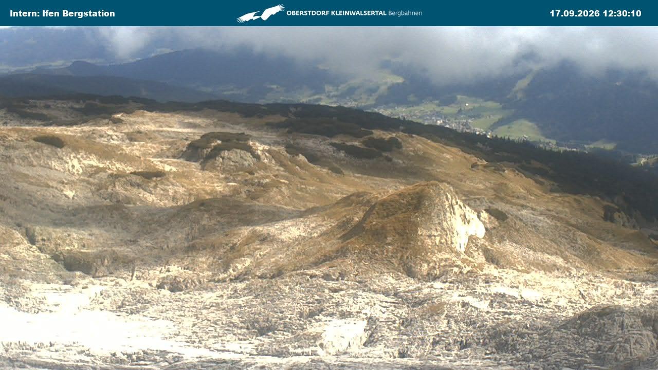 Archiv Foto Webcam Kleinwalsertal Ifenbergbahn - Station Hahnenköpfle