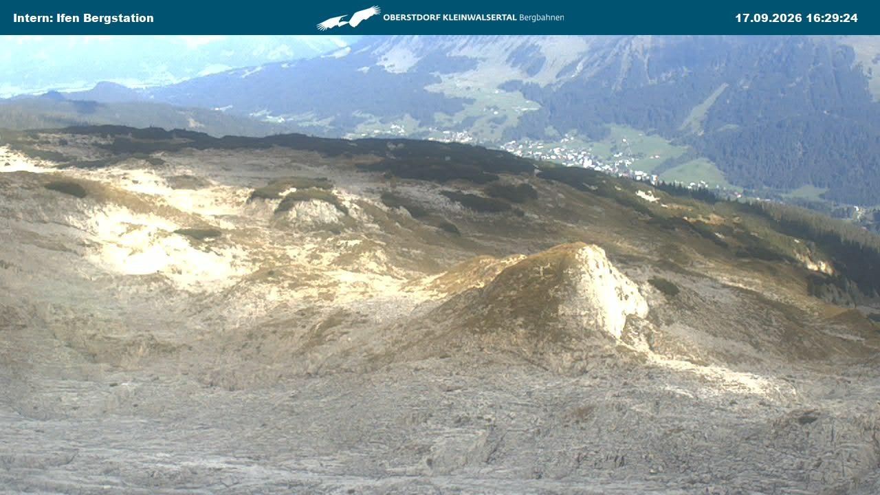 Archiv Foto Webcam Kleinwalsertal Ifenbergbahn - Station Hahnenköpfle