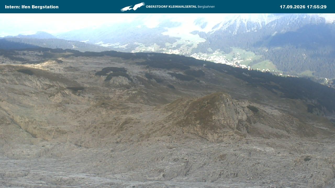 Archiv Foto Webcam Kleinwalsertal Ifenbergbahn - Station Hahnenköpfle