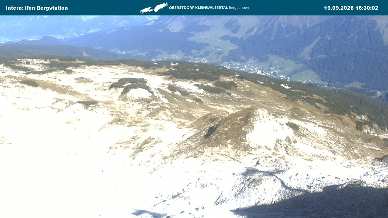 Archiv Foto Webcam Kleinwalsertal Ifenbergbahn - Station Hahnenköpfle