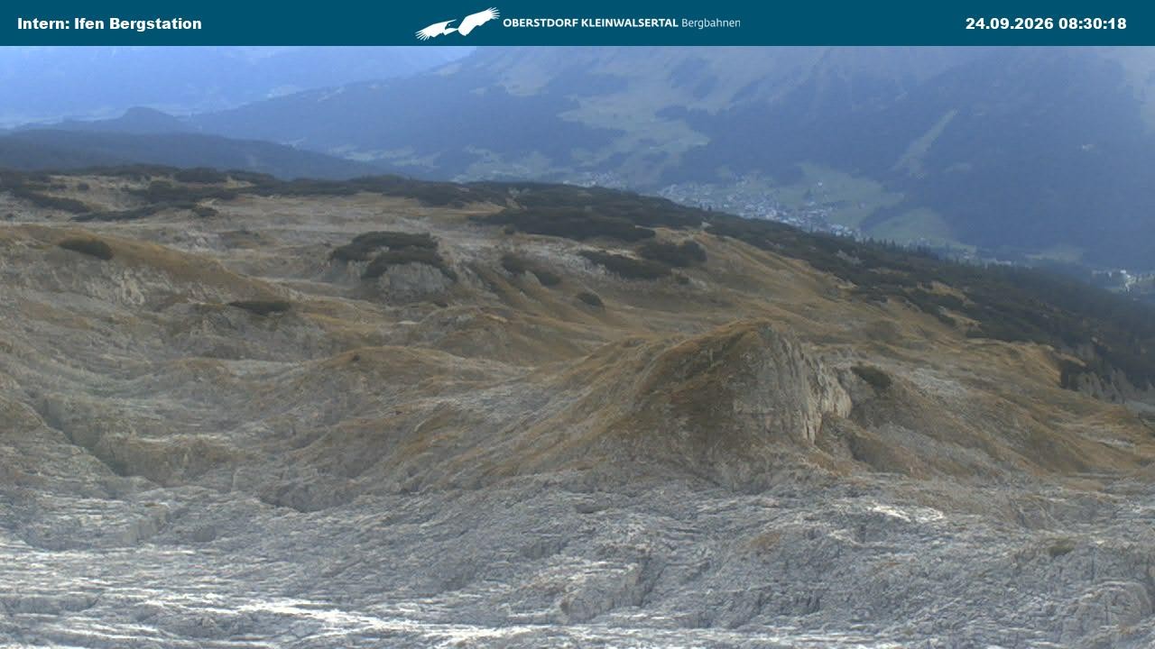 Archiv Foto Webcam Kleinwalsertal Ifenbergbahn - Station Hahnenköpfle