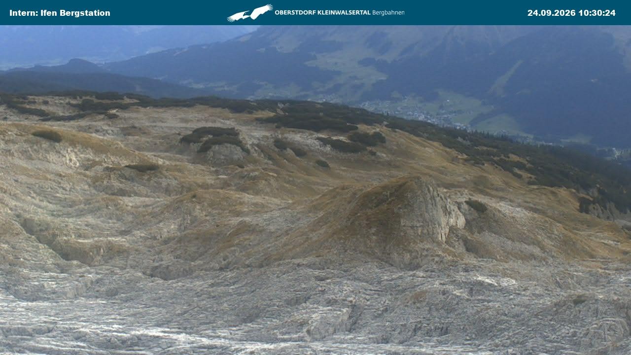 Archiv Foto Webcam Kleinwalsertal Ifenbergbahn - Station Hahnenköpfle