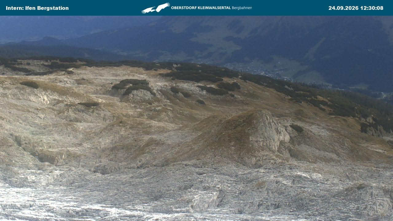 Archiv Foto Webcam Kleinwalsertal Ifenbergbahn - Station Hahnenköpfle