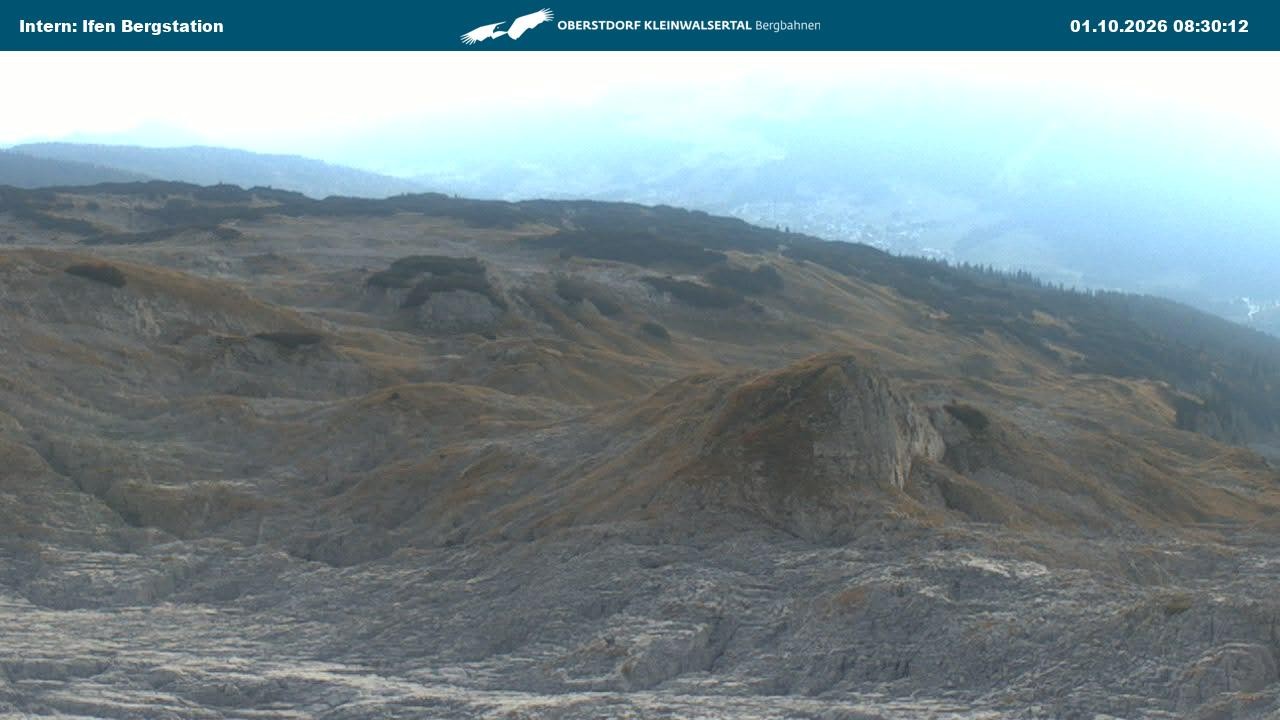 Archiv Foto Webcam Kleinwalsertal Ifenbergbahn - Station Hahnenköpfle
