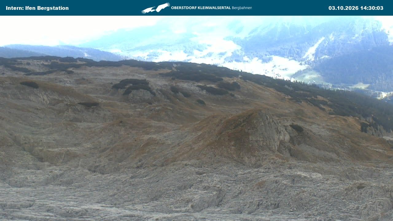 Archiv Foto Webcam Kleinwalsertal Ifenbergbahn - Station Hahnenköpfle