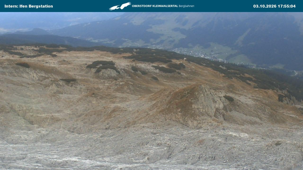 Archiv Foto Webcam Kleinwalsertal Ifenbergbahn - Station Hahnenköpfle