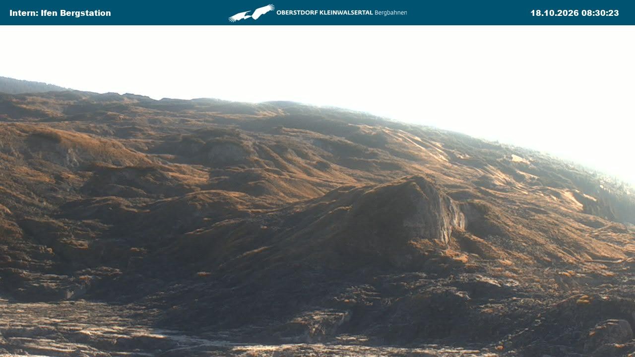 Archiv Foto Webcam Kleinwalsertal Ifenbergbahn - Station Hahnenköpfle
