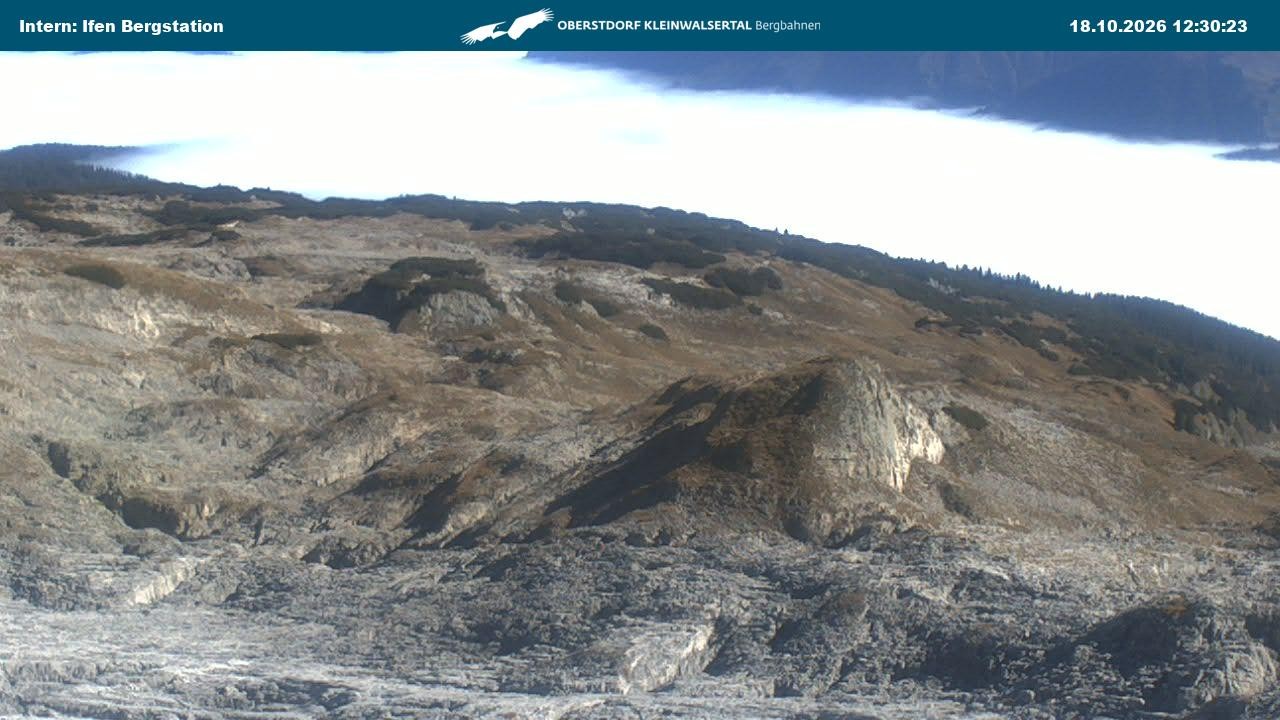 Archiv Foto Webcam Kleinwalsertal Ifenbergbahn - Station Hahnenköpfle