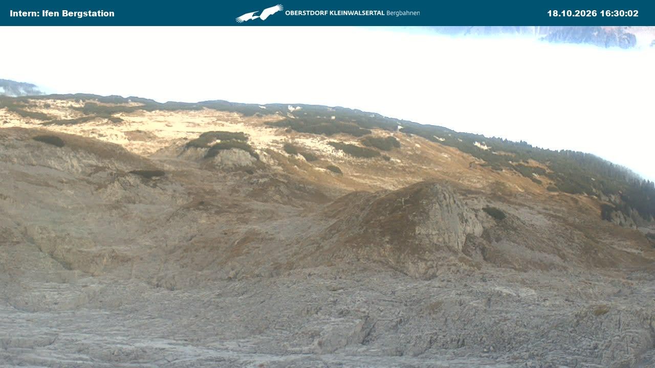 Archiv Foto Webcam Kleinwalsertal Ifenbergbahn - Station Hahnenköpfle