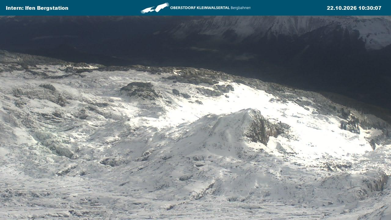 Archiv Foto Webcam Kleinwalsertal Ifenbergbahn - Station Hahnenköpfle