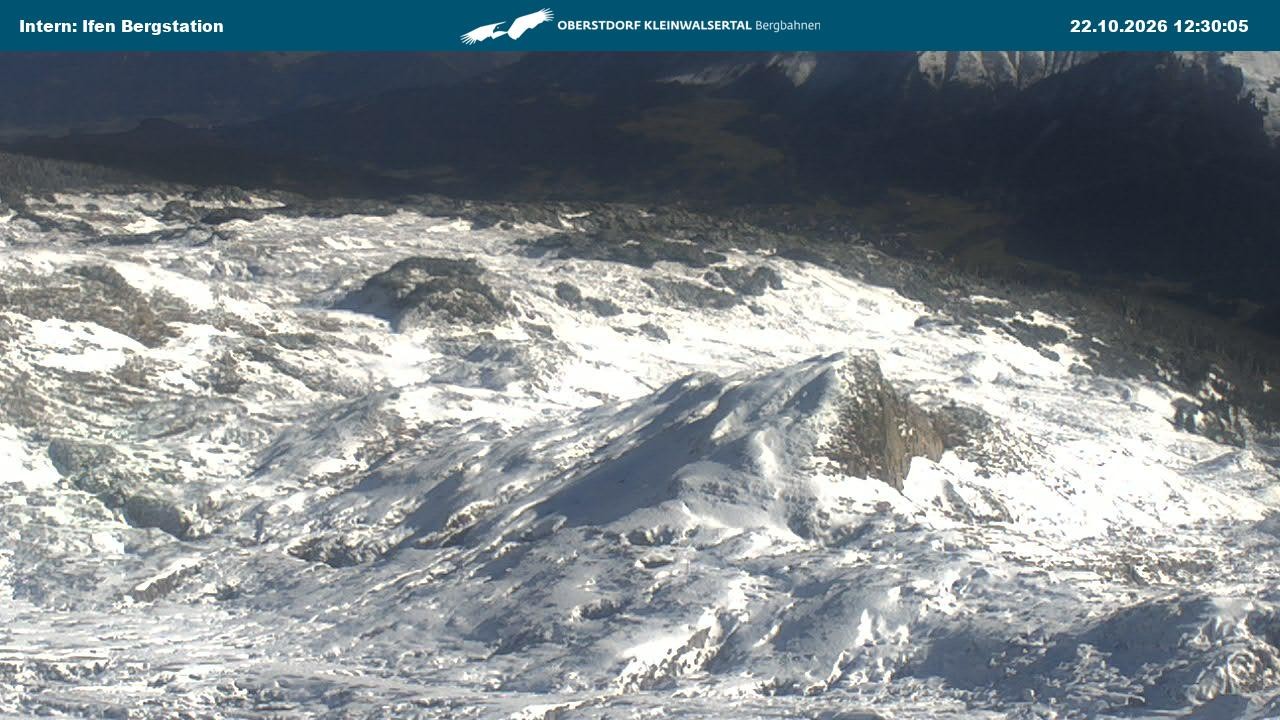 Archiv Foto Webcam Kleinwalsertal Ifenbergbahn - Station Hahnenköpfle