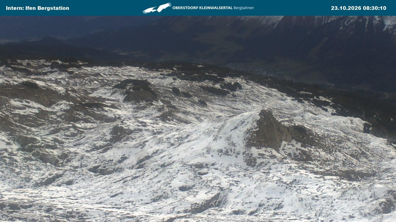 Archiv Foto Webcam Kleinwalsertal Ifenbergbahn - Station Hahnenköpfle