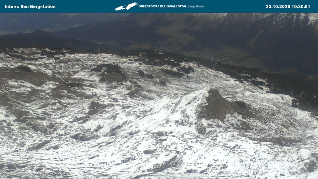 Archiv Foto Webcam Kleinwalsertal Ifenbergbahn - Station Hahnenköpfle