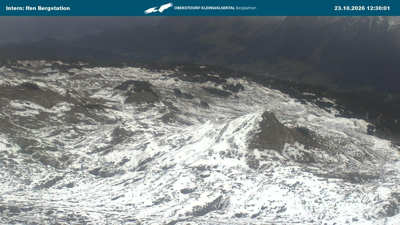 Archiv Foto Webcam Kleinwalsertal Ifenbergbahn - Station Hahnenköpfle