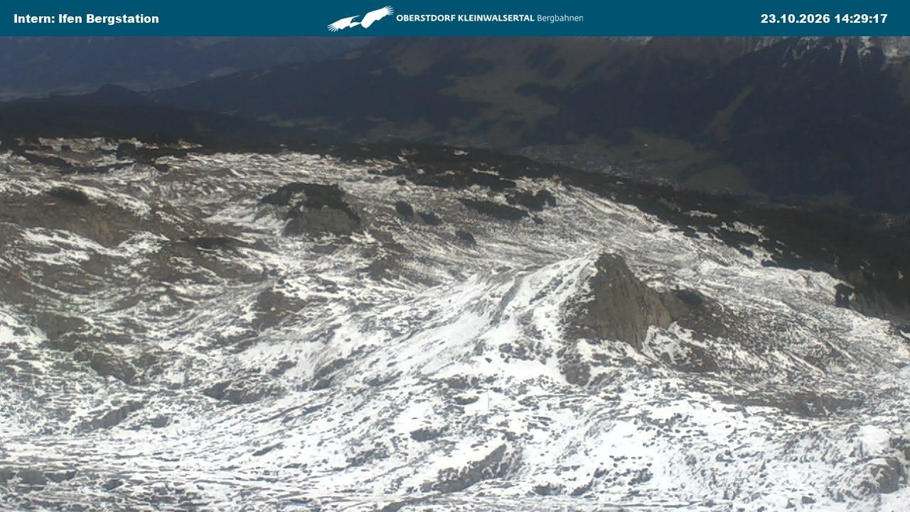 Archiv Foto Webcam Kleinwalsertal Ifenbergbahn - Station Hahnenköpfle
