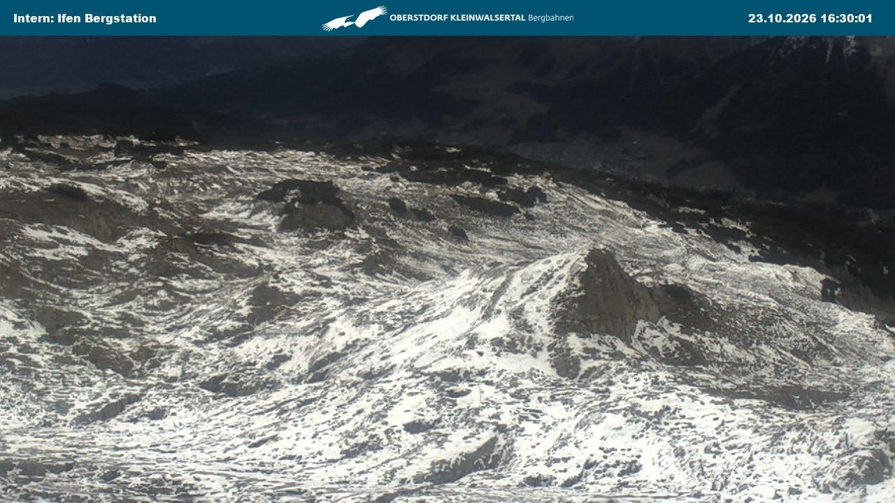 Archiv Foto Webcam Kleinwalsertal Ifenbergbahn - Station Hahnenköpfle