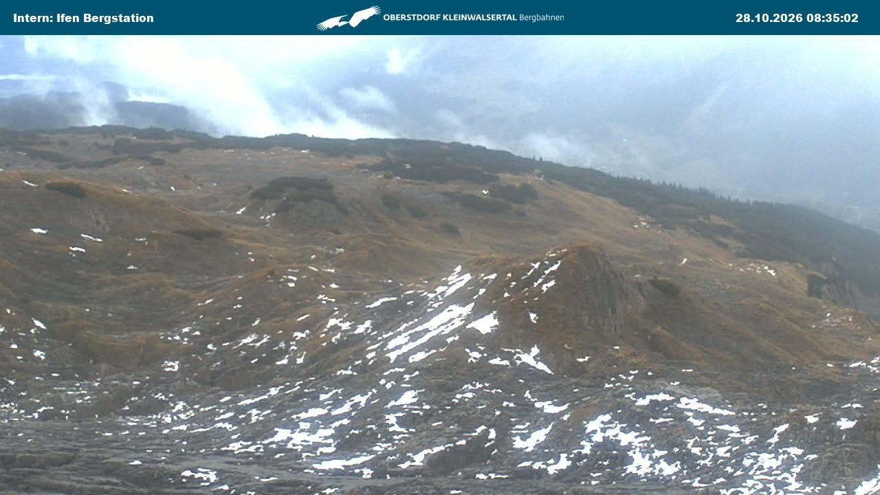 Archiv Foto Webcam Kleinwalsertal Ifenbergbahn - Station Hahnenköpfle