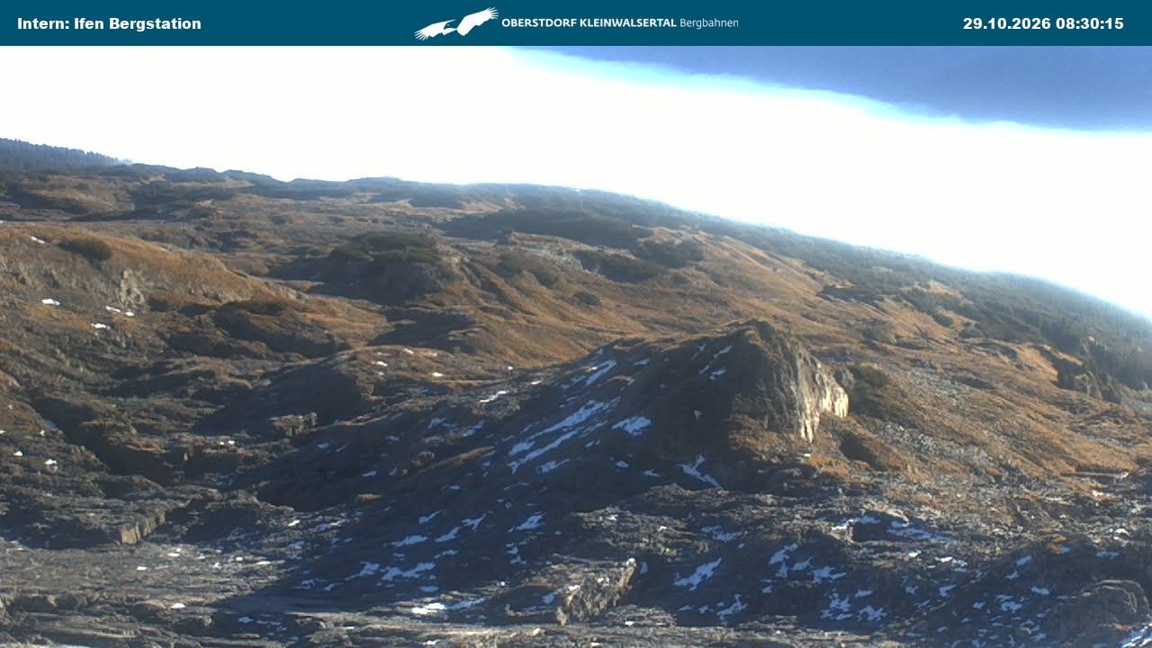 Archiv Foto Webcam Kleinwalsertal Ifenbergbahn - Station Hahnenköpfle