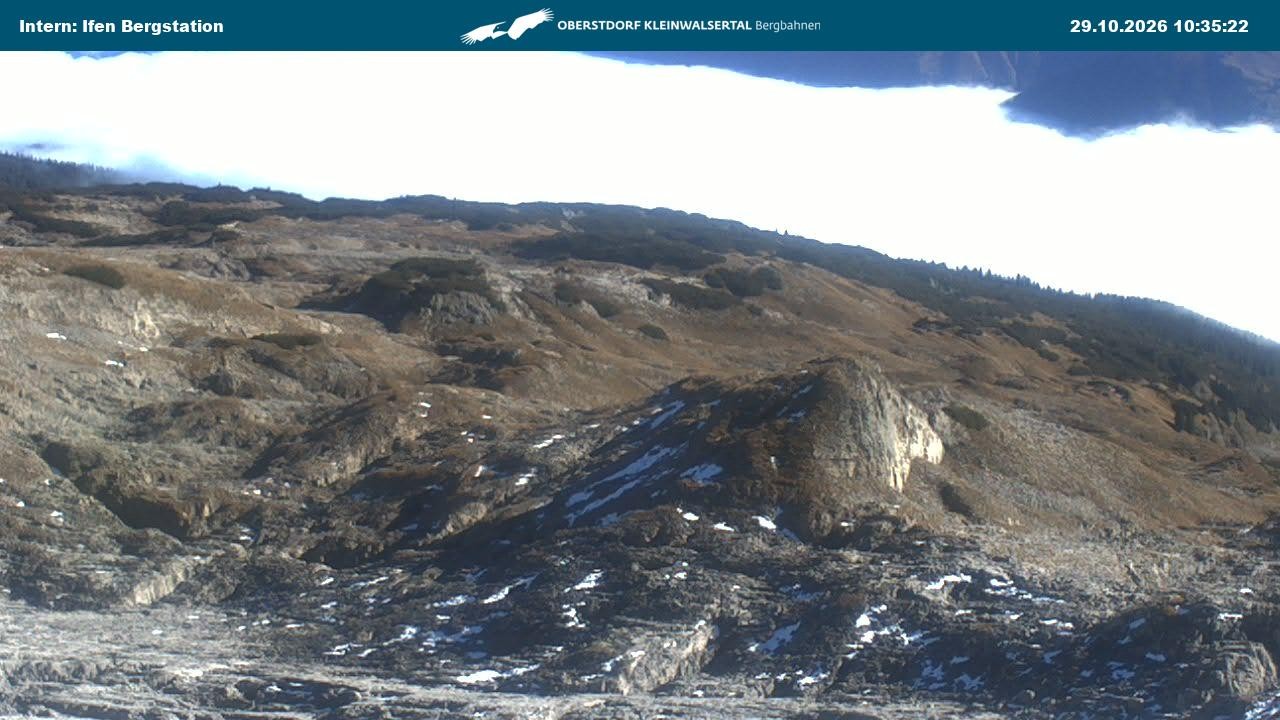 Archiv Foto Webcam Kleinwalsertal Ifenbergbahn - Station Hahnenköpfle
