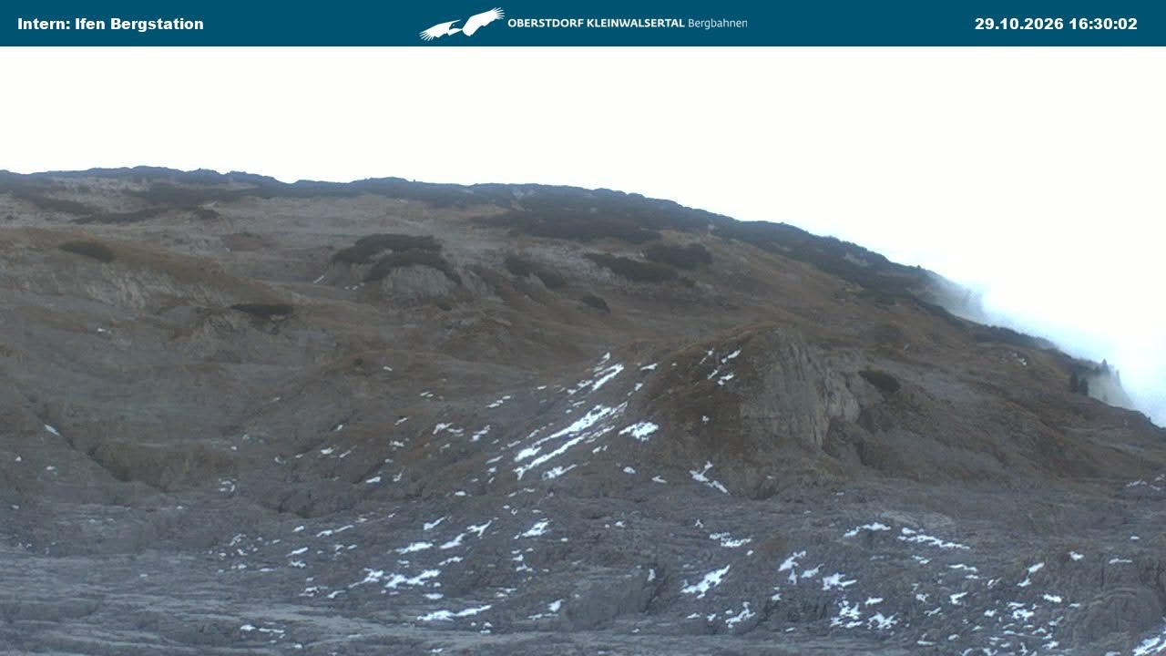 Archiv Foto Webcam Kleinwalsertal Ifenbergbahn - Station Hahnenköpfle