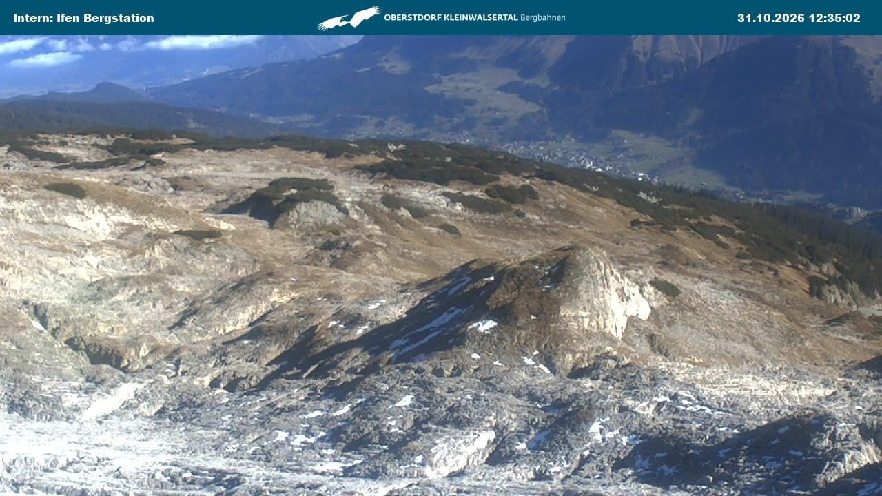 Archiv Foto Webcam Kleinwalsertal Ifenbergbahn - Station Hahnenköpfle