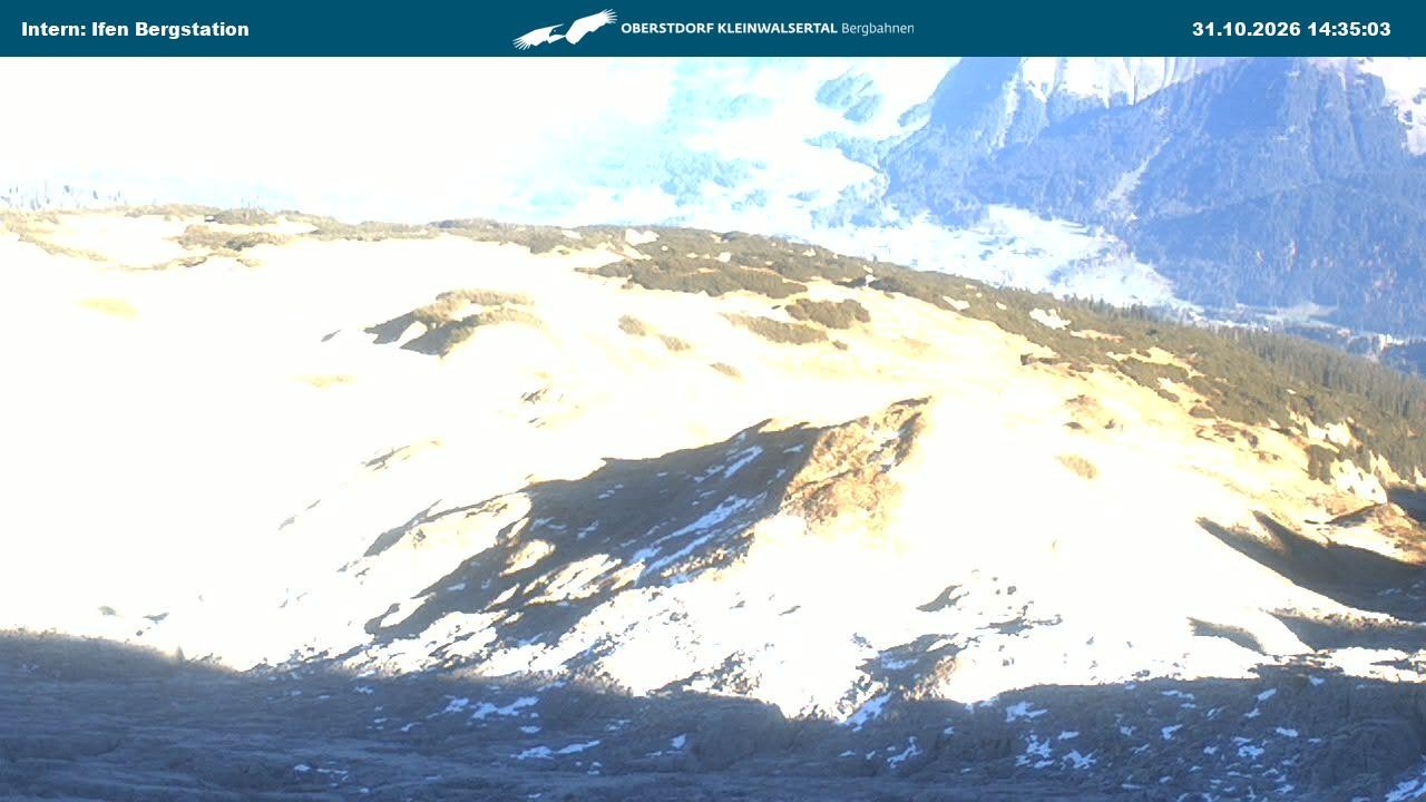 Archiv Foto Webcam Kleinwalsertal Ifenbergbahn - Station Hahnenköpfle