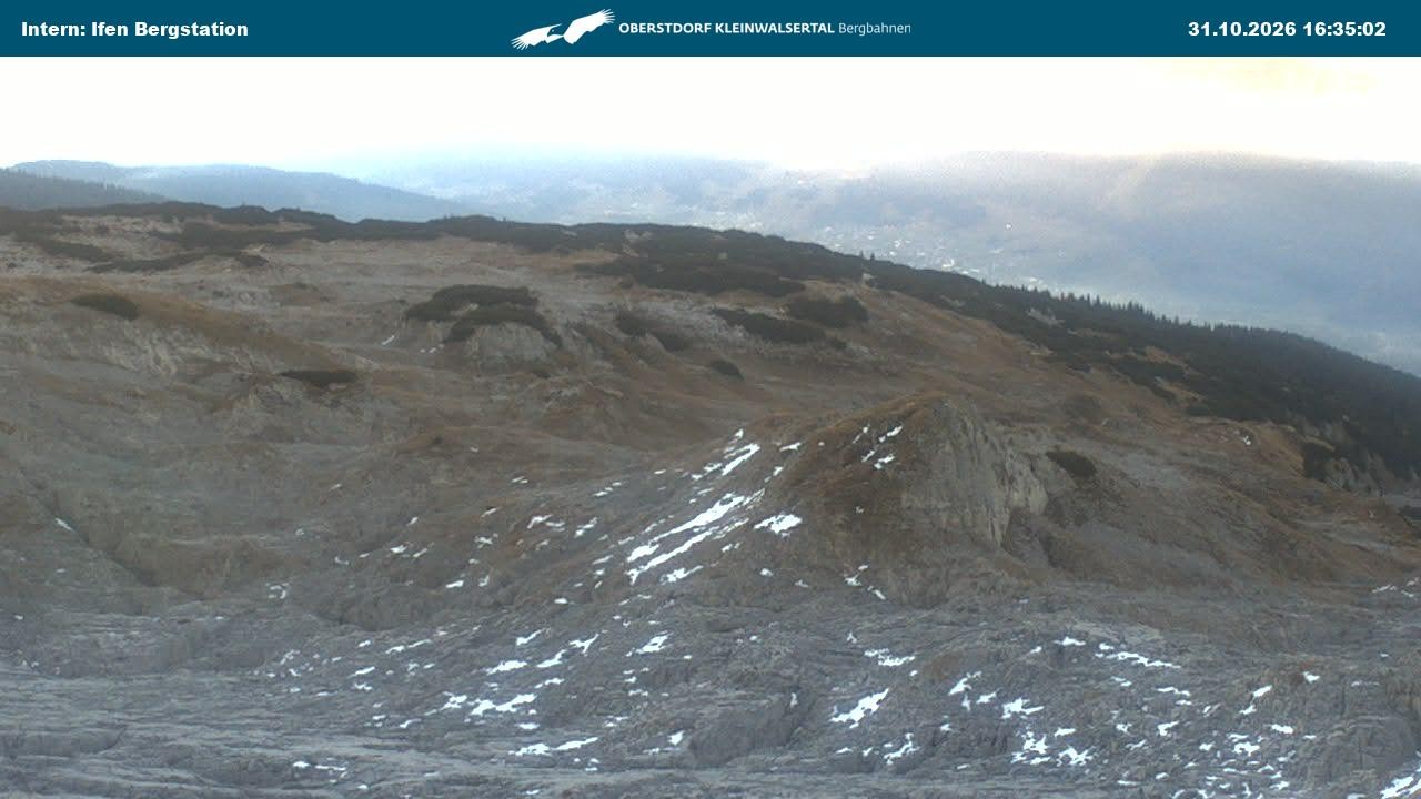 Archiv Foto Webcam Kleinwalsertal Ifenbergbahn - Station Hahnenköpfle