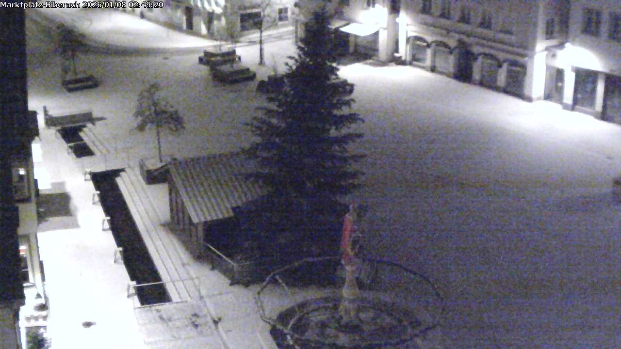 Archiv Foto Webcam Marktplatz Biberach an der Riß