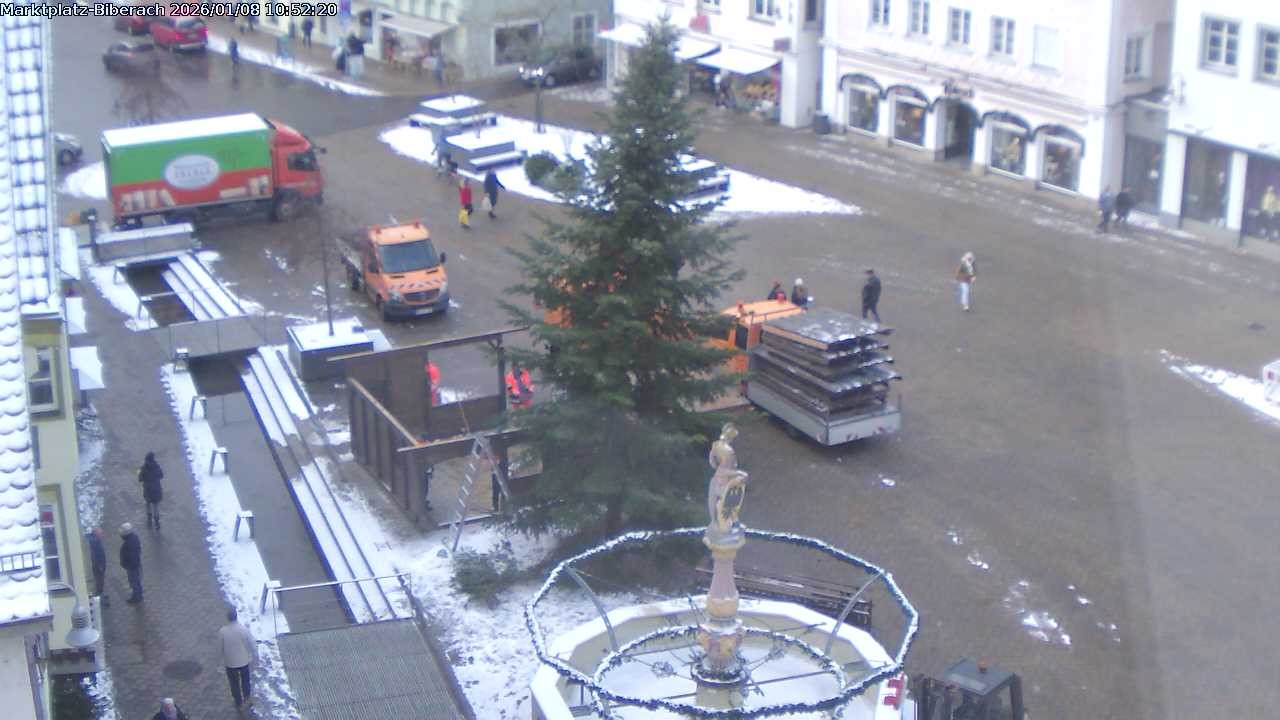 Archiv Foto Webcam Marktplatz Biberach an der Riß