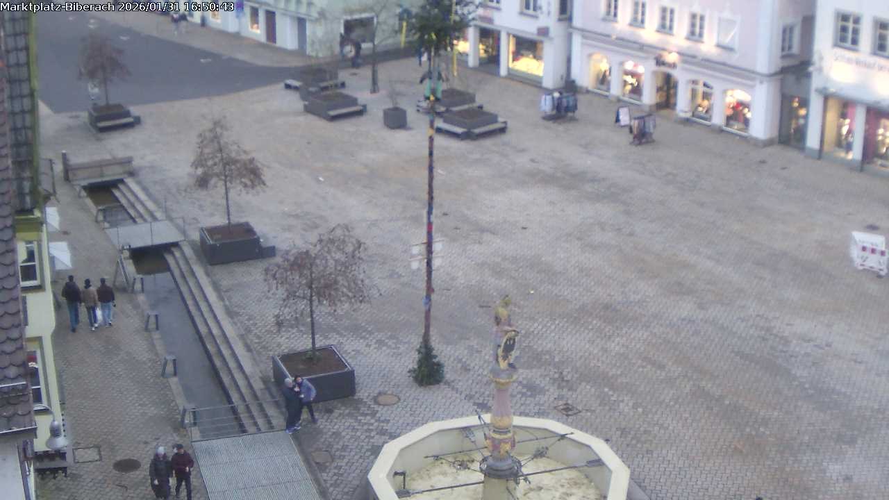 Archiv Foto Webcam Marktplatz Biberach an der Riß