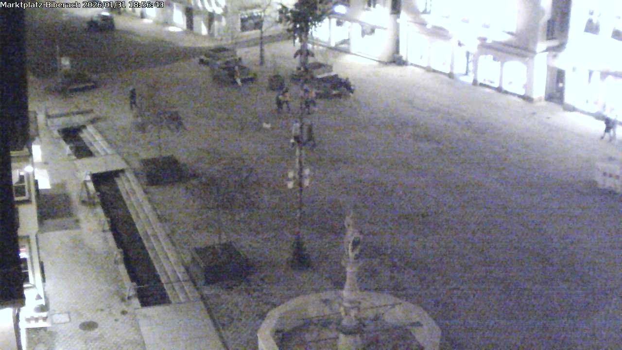 Archiv Foto Webcam Marktplatz Biberach an der Riß