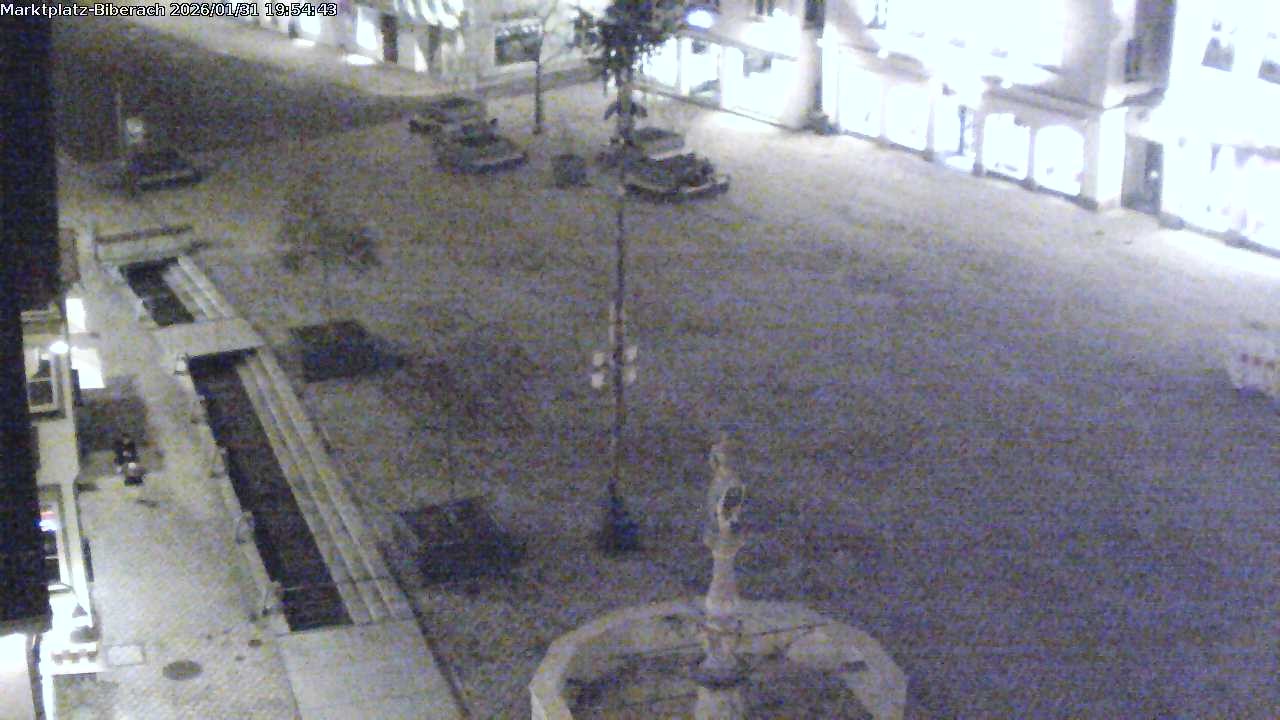Archiv Foto Webcam Marktplatz Biberach an der Riß